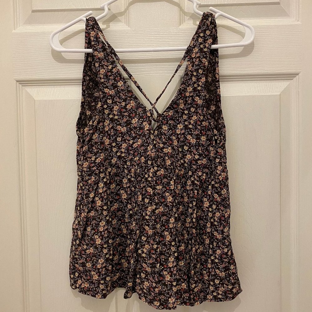 AE Floral Flowy Tank Top